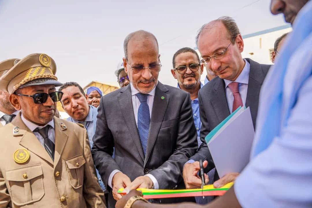 جانب من حفل وضع حجر الأساس لمدرسة التكوين المهني بمدينة ألاك